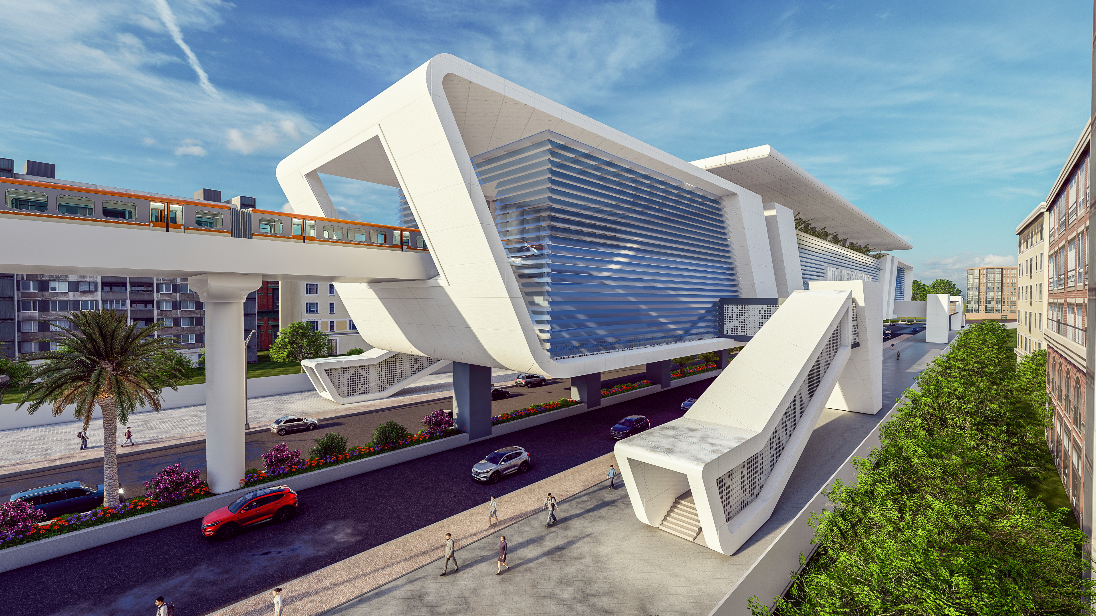MTNL Metro Station — view 2